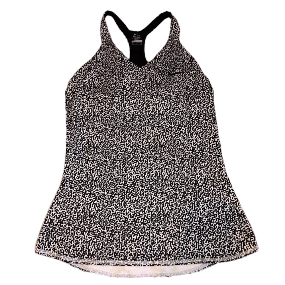 Nike Black and White Tank Top